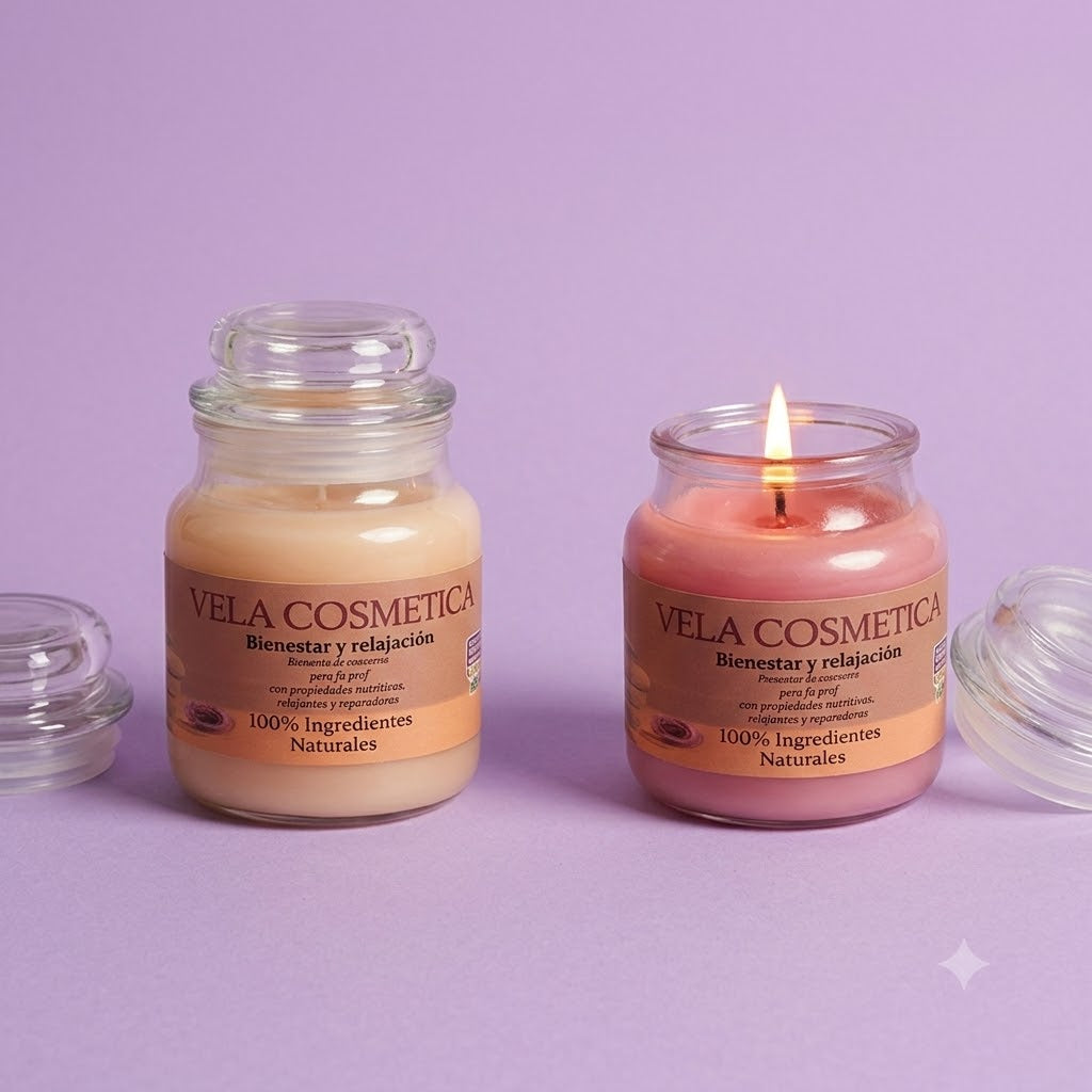 Vela Cosmética para Masaje